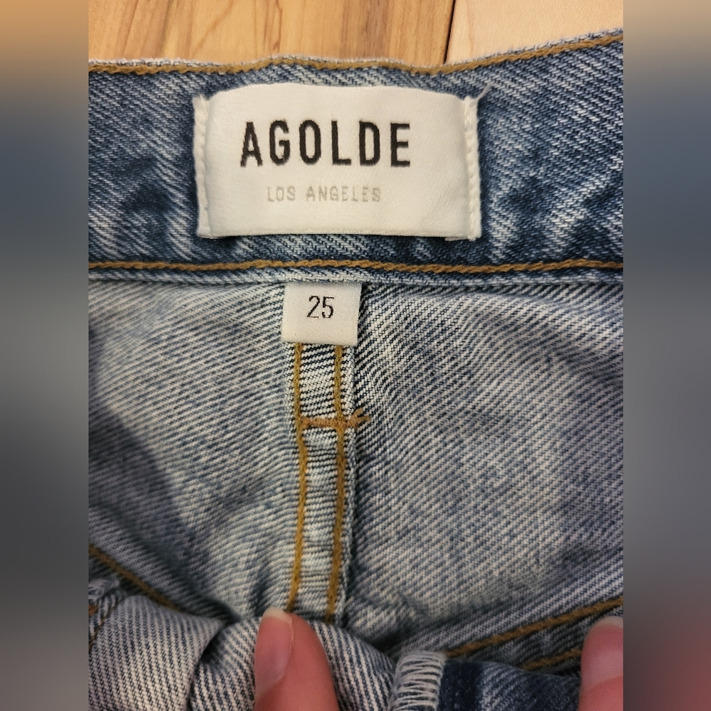 SOLD - AGOLDE PIECED ANGLED JEANS - Picture 6 of 16